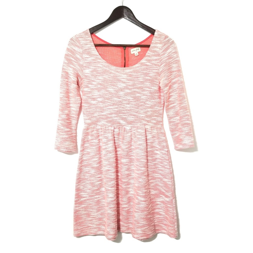 Maison Jules Textured Fit & Flare Sweater Dress